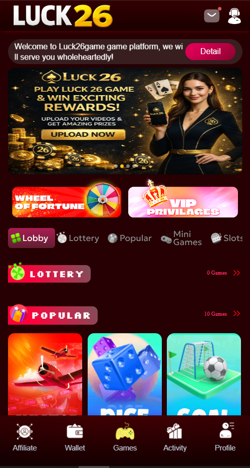 Luck26 Game APK Download Pakistan (Latest 2026) Screenshot 4